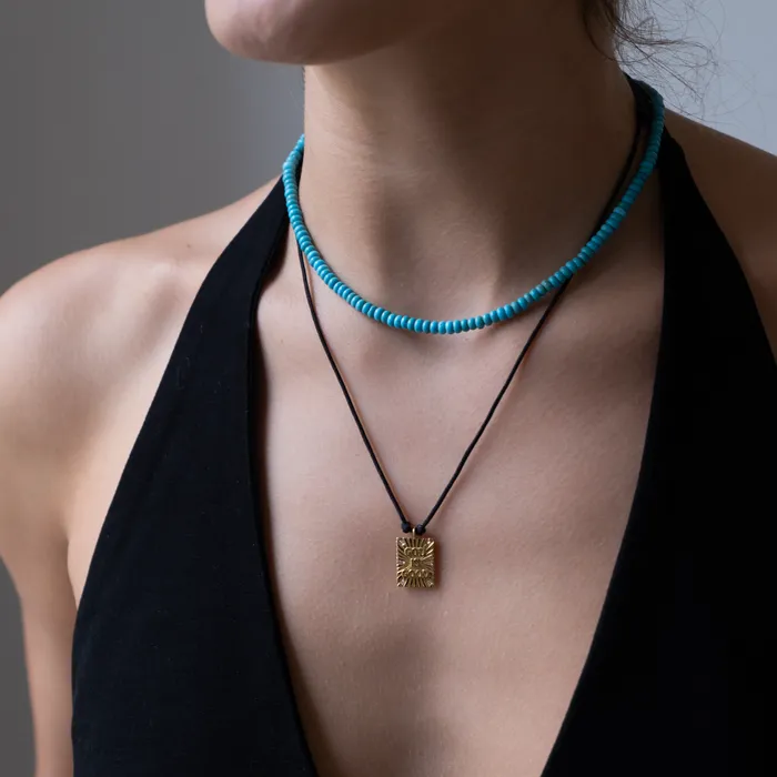 Vivien Frank Designs Necklaces Simple Turquoise necklace