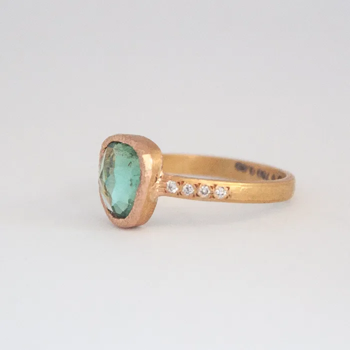 Vivien Frank Designs Rings Stella Ring with green tourmaline