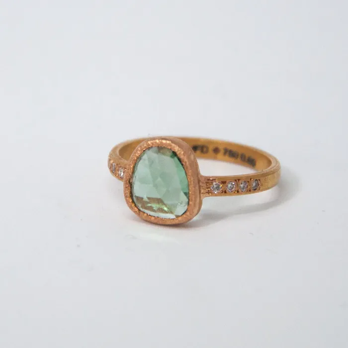 Vivien Frank Designs Rings Stella Ring with green tourmaline