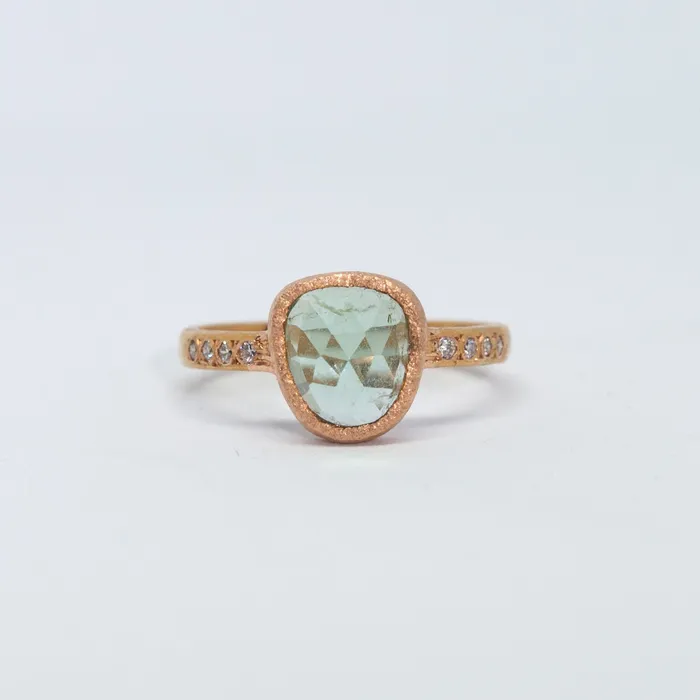 Vivien Frank Designs Rings Stella Ring with green tourmaline