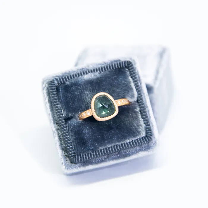 Vivien Frank Designs Rings Stella Ring with green tourmaline