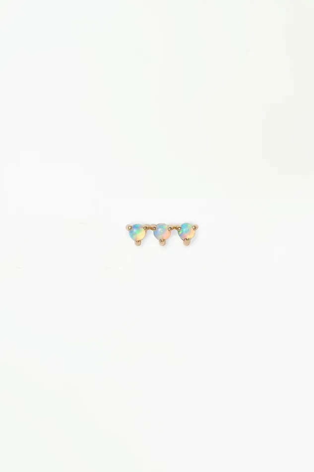 Wwake Earrings Opal 3Step Stud