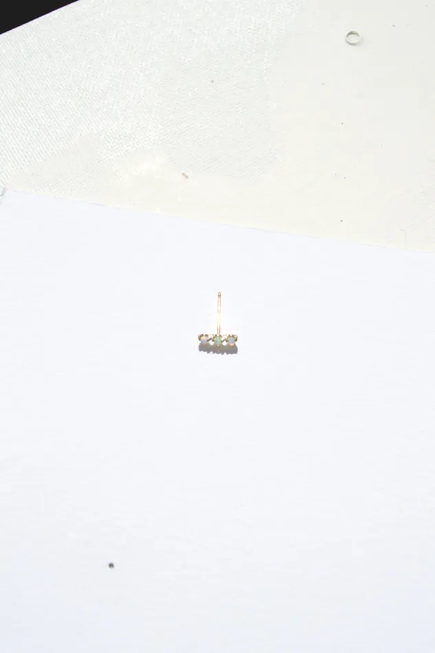 Wwake Earrings Opal 3Step Stud